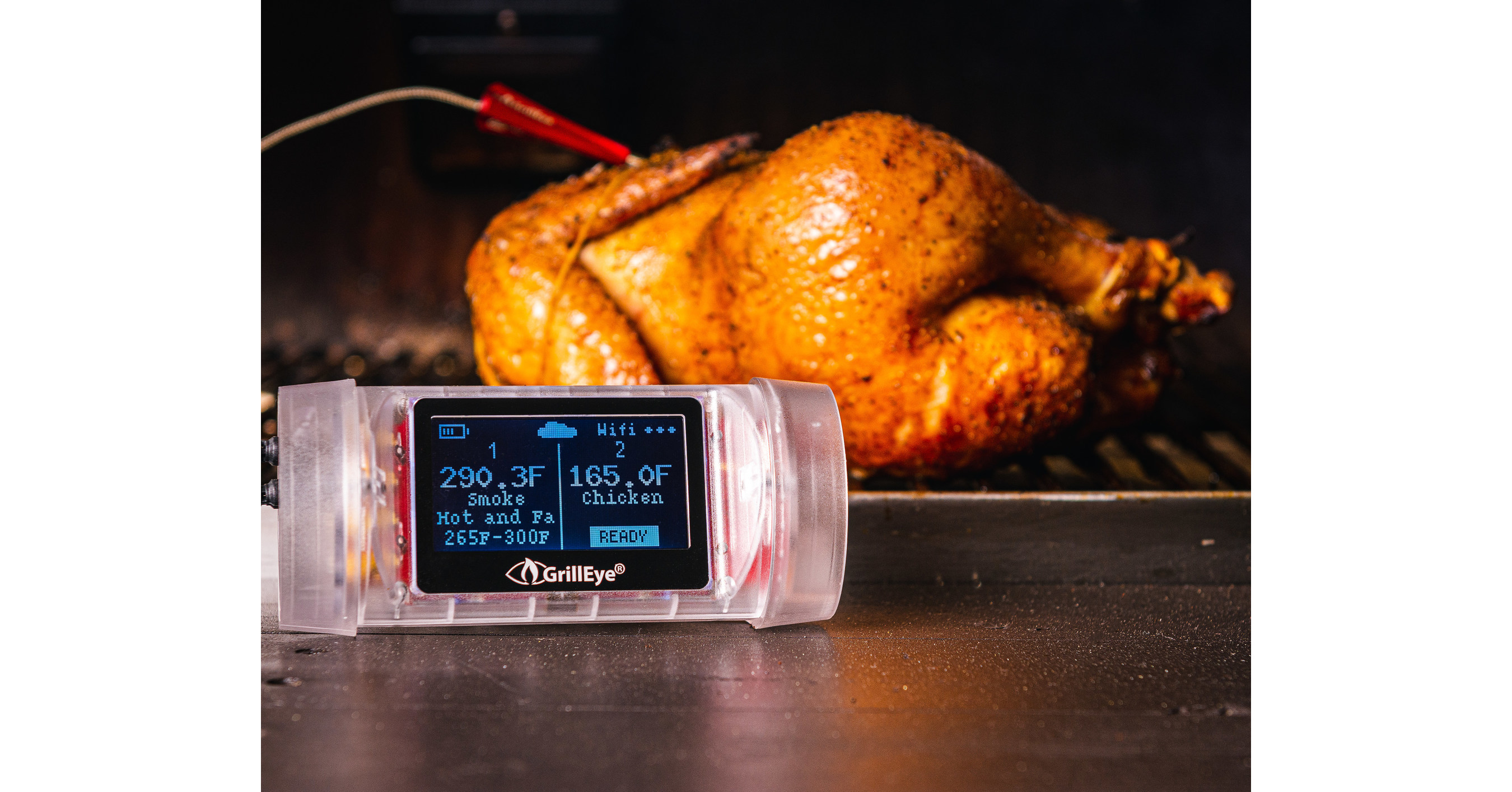 GrillEye® Max is the ultimate gadget that monitors your food and