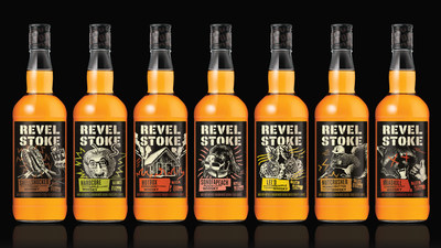 Revel Stoke is Phillips Distilling Company's flavored whiskies line aimed at "Zillennial" men ages 21-34 years old who live life on their own terms. New irreverent names and bold packaging and labels will be high-energy and personality driven and in line with today's independent whisky drinker.