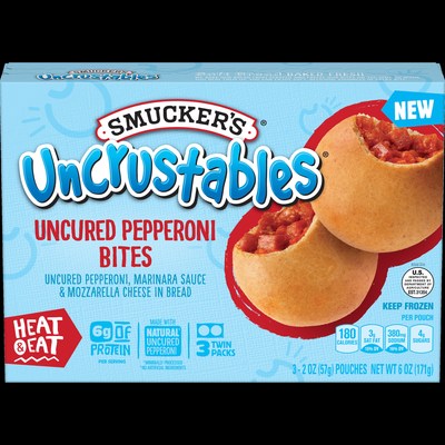 UNCRUSTABLES® announced upgrades to kids’ lunchboxes and snack sacks with new Uncured Pepperoni Bites, available nationwide today, and Uncured Pepperoni Roll-Ups, available at Kroger and Target today, and retailers nationwide in October 2021.