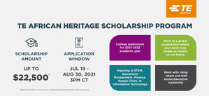 TE Connectivity encourages diversity in tech with $3.5M African Heritage Scholarship Program