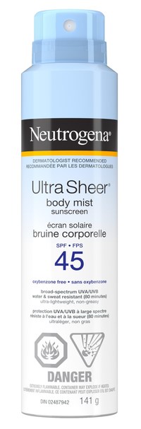 Ultra Sheer Lightweight Sunscreen Spray SPF 45 - Neutrogena