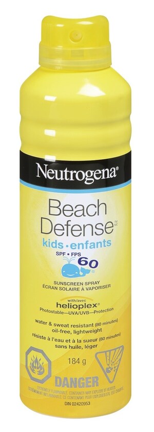 Rappel des écrans solaires en aérosol Beach Defense et Ultra Sheer de Neutrogena en raison de concentrations élevées de benzène