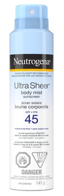 UltraSheer-SPF45 (Groupe CNW/Santé Canada)