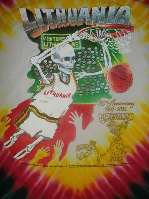 1992 Lithuania Tie Dye ® Basketball Jerseys made famous at Barcelona  Olympics Approach 30 Year Anniversary