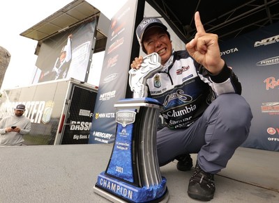 Taku Ito, of Chiba, Japan, has won the 2021 Farmers Insurance Bassmaster Elite at St. Lawrence River with a four-day total of 90 pounds.