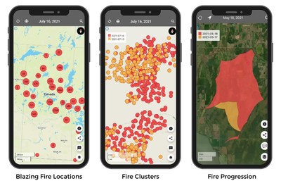 FireFringe app map samples: www.firefringe.com (CNW Group/First Response Management Group)