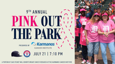 The Barbara Ann Karmanos Cancer Institute, in partnership with the Detroit Tigers will continue the tradition of raising awareness for breast health at the annual Pink Out the Park game on Wednesday, July 21, when the Tigers face the Texas Rangers at Comerica Park at 7:10 p.m.