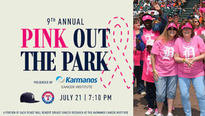 Detroit Tigers And Karmanos Cancer Institute Bring Fans and Community Together to Raise Awareness for Breast Health at Pink Out the Park, July 21, 2021
