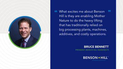 Bennett will oversee global operations and market adoption of Benson Hill’s innovative plant-based ingredients portfolio.