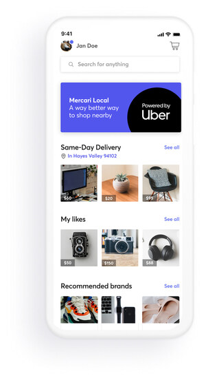Mercari Announces Nationwide Delivery Partnership with Uber to Expand Local No Meetup Marketplace