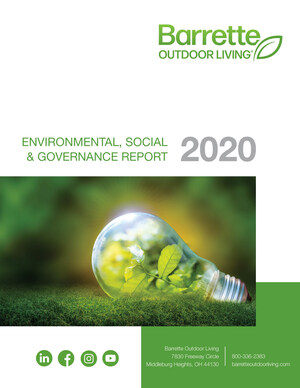 Barrette Outdoor Living's® 2020 ESG Report Highlights Company's Significant Sustainability Initiatives