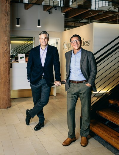@properties co-founders and co-CEOs (L-R) Mike Golden and Thad Wong, in their Chicago headquarters.