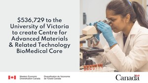 Government of Canada announces support for University of Victoria to create Centre for Advanced Materials &amp; Related Technology (CAMTEC) BioMedical Core