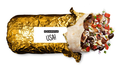 To celebrate American athletes competing in Tokyo, Chipotle will serve gold foil-wrapped burritos for a limited time at participating locations in-restaurant and through digital orders starting July 23.