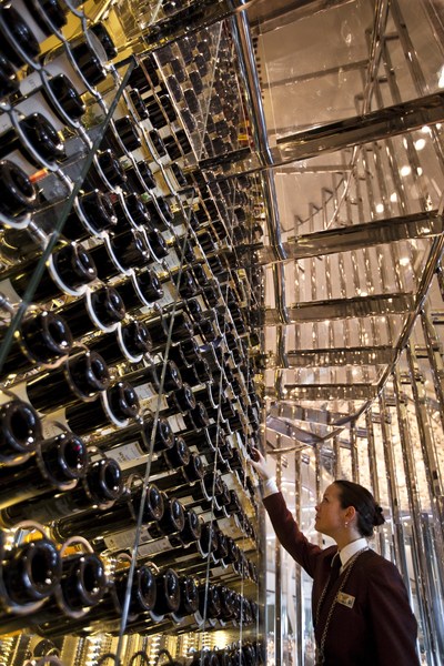 Celebrity Cruise's wine collection at sea