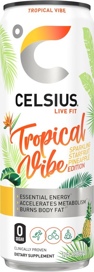 Celsius Announces Launch Of Newest Vibe Line Tropical Vibe