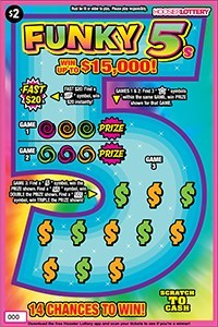 Hoosier Lottery's Funky 5s ticket (CNW Group/Pollard Banknote Limited)