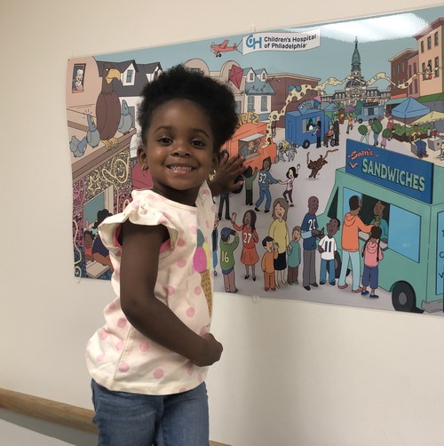 Displayed on the walls of the clinic, the Picture This! murals were designed to mimic large storybook pages, using the proven power of wordless picture books to foster creativity and organic conversation.
