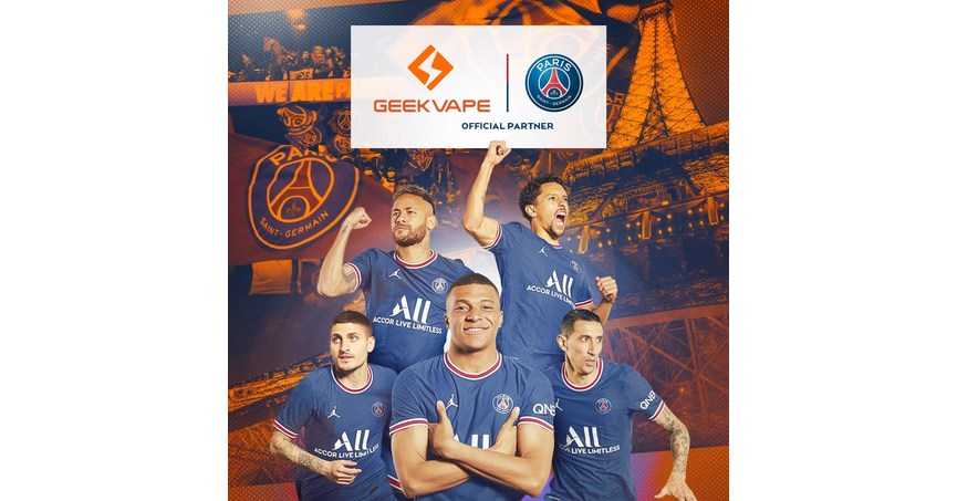 Geekvape e Paris Saint-Germain anunciam parceria oficial