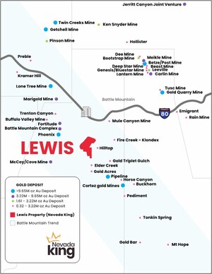 Nevada King Prepares for Drilling at Lewis Gold Project