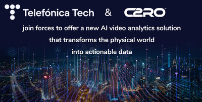 Telefonica Tech and C2RO join forces to offer a new AI video analytics Solution that transforms the physical world into actionable data (CNW Group/C2RO Inc.)
