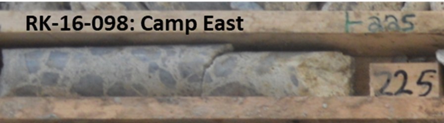 Figure 3: Dravitic Breccias present at Camp East exhibit similar characteristics to mineralized dravitic breccias intersected at Arrow. (CNW Group/NexGen Energy Ltd.)
