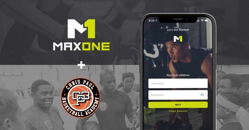 Chris Paul invests in MaxOne Series A round of funding and licenses platform for digital training at his CP3 Academy location in Winston-Salem, North Carolina.