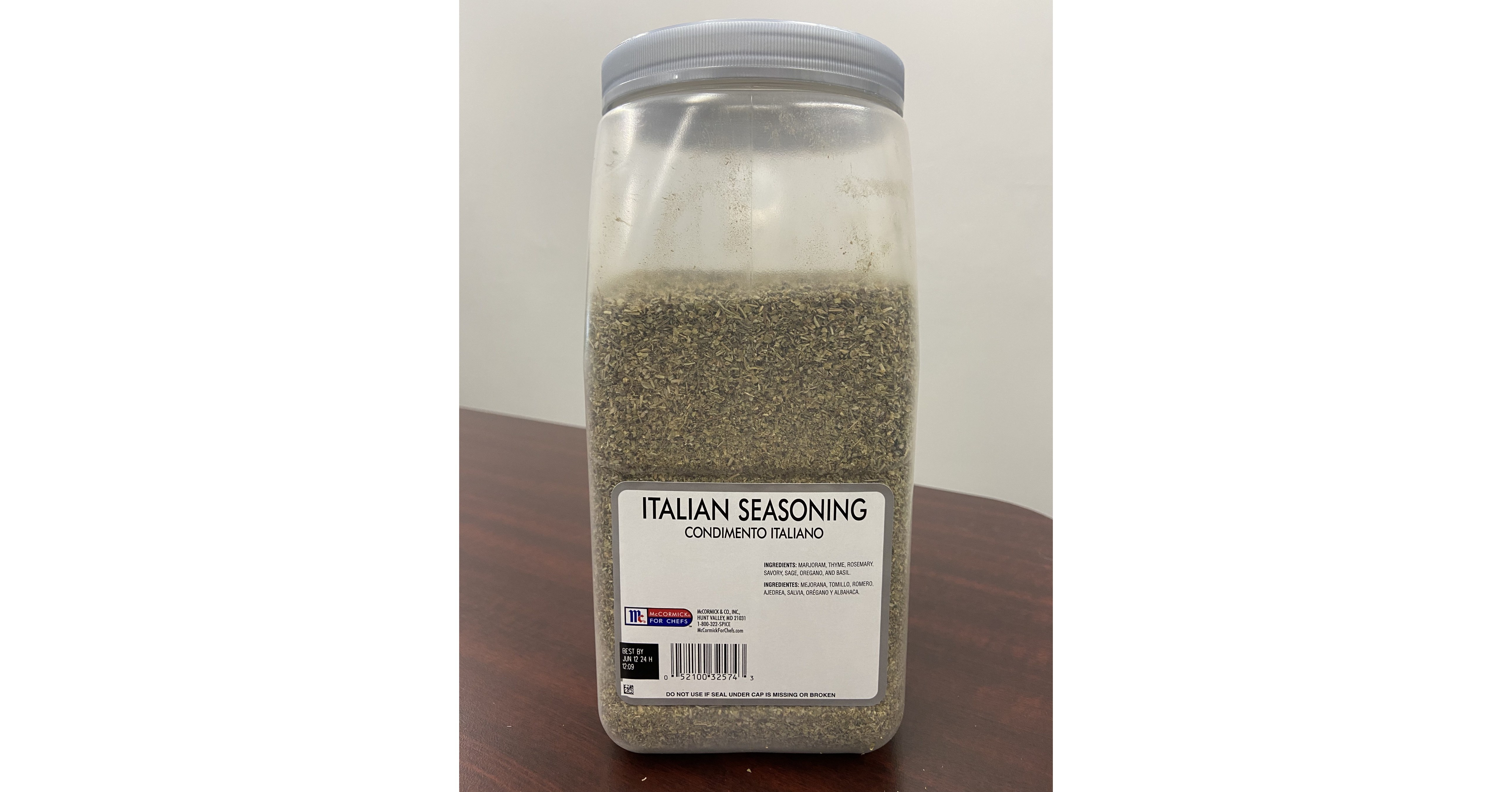 Voluntary Recall Notice of McCormick Italian Seasoning products and Frank's RedHot Buffalo Ranch