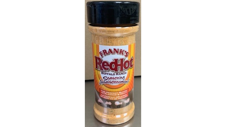 Voluntary recall issued for Frank's RedHot Buffalo Ranch Seasoning