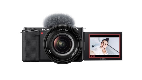 Interchangeable-Lens Vlog Camera ZV-E10 for Vloggers and Video Creators