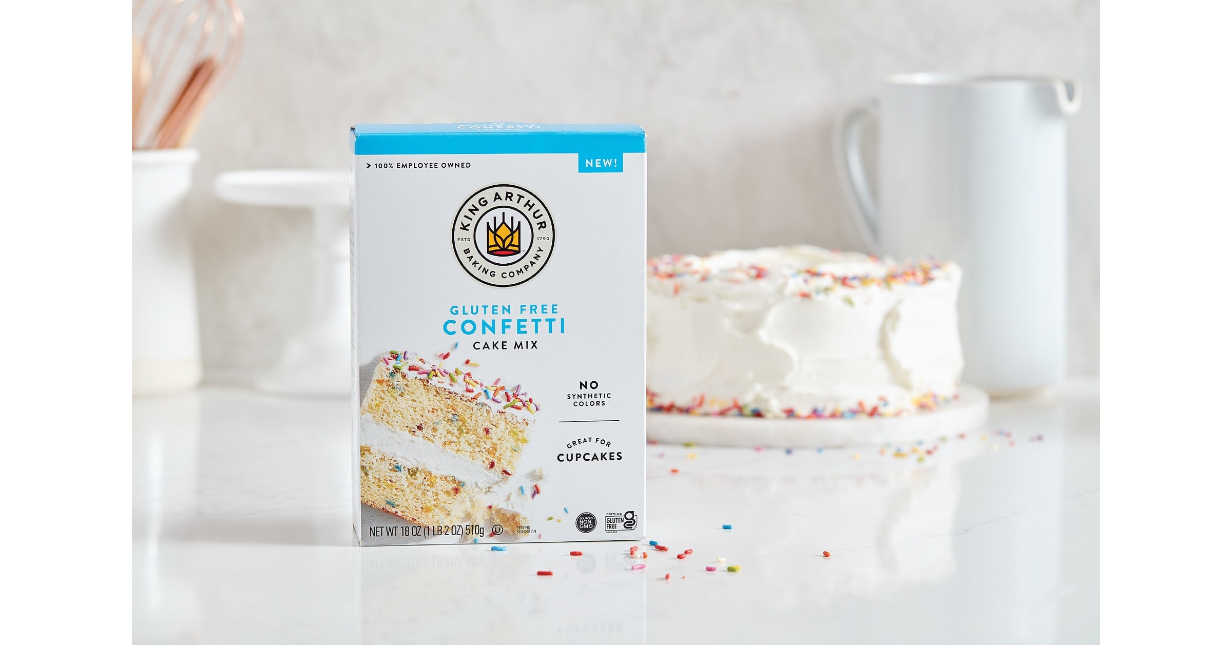 King Arthur Baking Company Gluten Free Single Serve Confetti Cake