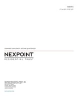 NexPoint Residential Trust, Inc. Reports Second Quarter 2021 Results