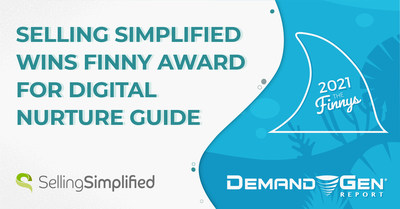 Guia de criação digital "COVID Killed the Cold Call" da Selling Simplified vence o prêmio Finny no Killer Content Awards de 2021.