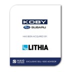 Haig Partners Serves As Exclusive Sell-Side Advisor To Koby Subaru Of Mobile, AL On Sale To Lithia Motors