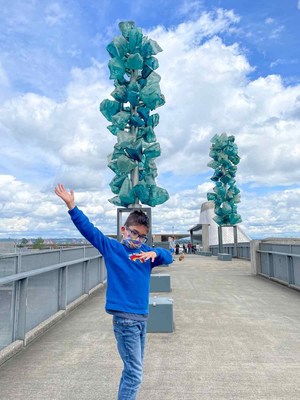 A family trip to Pierce County includes beaches, parks, farms, museums, and the Chihuly Bridge of Glass, shown here.