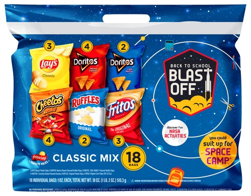 FRITO-LAY VARIETY PACKS BLASTS OFF WITH ASPIRING ASTRONAUT ALYSSA CARSON FOR BACK-TO-SCHOOL PROGRAM SENDING GIRLS TO SPACE CAMP