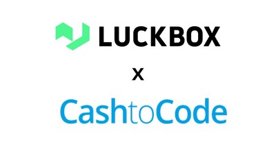 Real Luck Group Limited's Luckbox will leverage CashtoCode payment solutions (CNW Group/Real Luck Group Ltd.)