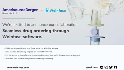 Besse Medical, a part of AmerisourceBergen, is the first to participate in WeInfuse's newly launched Distributor Connect Program.