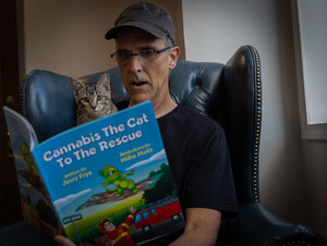 Emerald-Green, Flying-Feline Superhero Saves the Day: Author Jerry Frye Introduces 'Cannabis the Cat to the Rescue' - Teaching Children Important Facts About Cannabis