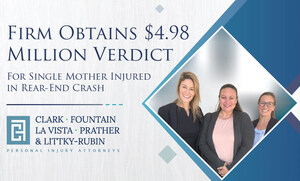 Firm Obtains $4.9 Million Verdict for Single Mother Injured in Rear-End Crash