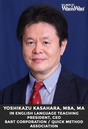 Yoshikazu Kasahara, MBA, Celebrated for Excellence in English Language Education