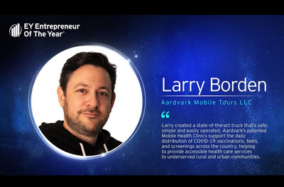 Larry Borden, Founder and CEO of Aardvark Mobile Tours, named a winner of Ernst & Young LLP (EY US)’s Entrepreneur Of The Year® 2021 Greater Philadelphia Award