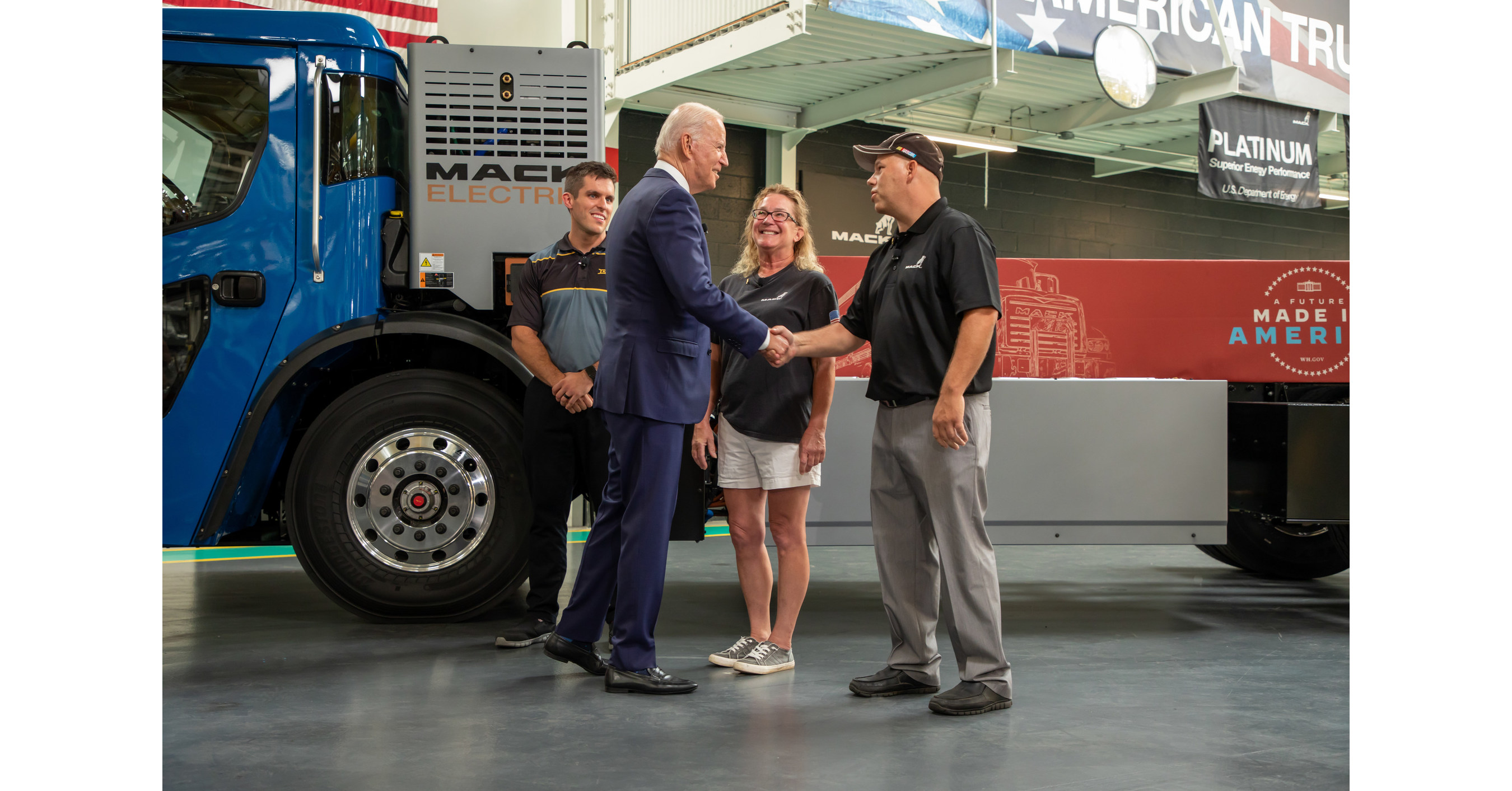 President Joe Biden Visits Mack Trucks Lehigh Valley Operations