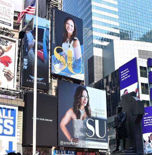 Florida Native Kristen Weardon Shows Age is Limitless by Winning Coveted Supermodel Status and a Billboard in Times Square