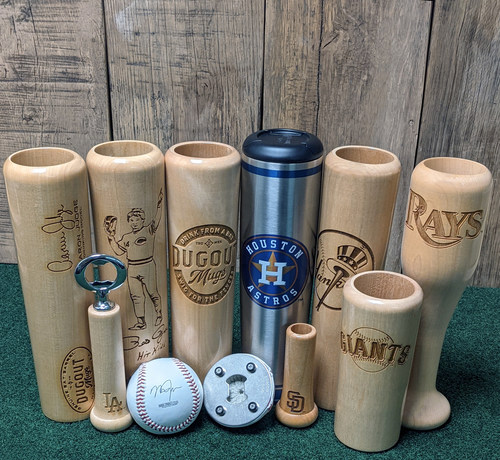 Dugout Mugs has over 17,000 five-star reviews on their wide variety of baseball bat barware products. Founded by a former professional baseball player in 2016, Dugout Mugs surpassed 8-figures in revenue in 2020. Their flagship product is the original Dugout Mug, a 12 oz. mug made from the barrel of a baseball bat. Licensed with MLB, MLBPA, MiLB, and the National Baseball Hall of Fame, Dugout Mugs is becoming a household name for every baseball fan.