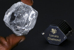 Lucara Recovers 393 Carat Top White Gem Diamond from the Karowe Mine in Botswana