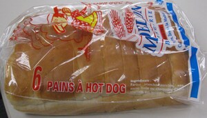 Présence non déclarée de lait dans des pains à hot-dog produits par l'entreprise Boulangerie Madelon