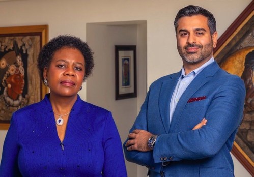 The Akanda Board is expected to consist of seven members, including the pictured Louisa Mojela, Executive Chairman of Akanda,  and Tej Virk, CEO and Director of Akanda (CNW Group/Halo Collective Inc.)