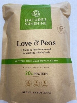 Nature's Sunshine Issues Allergy Alert On Undeclared Milk In Its "Love &amp; Peas" Meal Replacement Shake