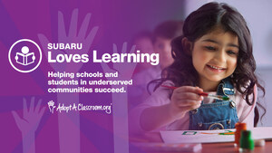 Subaru of America Supports Students and Classrooms in Need Nationwide During Subaru Loves Learning Month